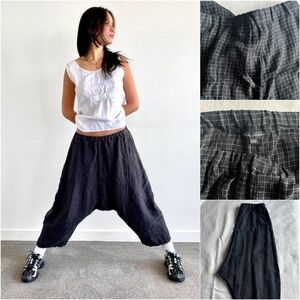 Kym linen slouchy pants by Ebra Ziron. Magnolia Pearl style, one size. US8-US14